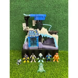 Imaginext DC Comics Mr. Freeze Headquarters PlaySet Figures Batman Batgirl More!
